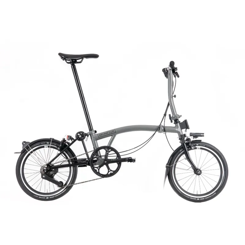 Brompton P Line Urban Low Bar Folding Bike Grey Available to order-1